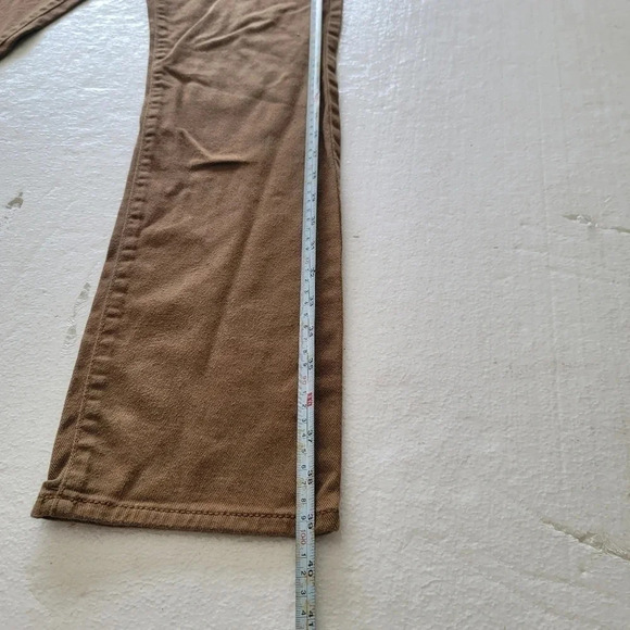 Old Navy Boys Slim Jeans Sz 16 Adjustable Waist Camel Khaki Brown School Uniform - Picture 3 of 10